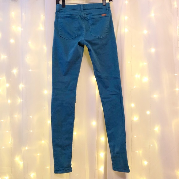 Joe’s Denim Peacock Blue Turquoise Skinny Jeans - Picture 4 of 8